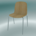 3d model Visu chair with tube base (Oak) - preview