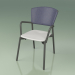 3d model Chair 021 (Metal Smoke, Blue, Polyurethane Resin Gray) - preview