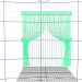 La cortina 3D modelo Compro - render