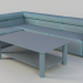 Sofa und Couchtisch 3D-Modell kaufen - Rendern