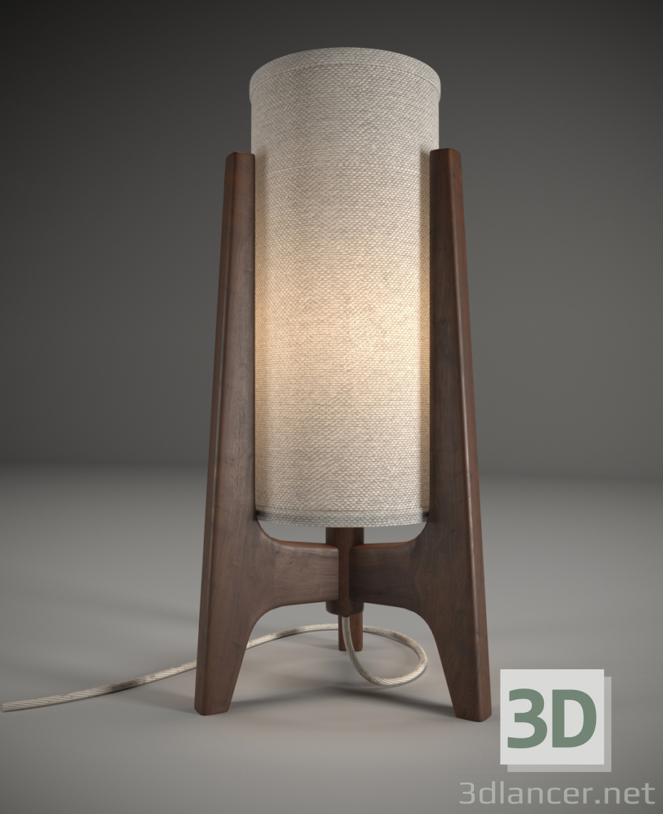 modello 3D di Lampada da tavolo DRAPER John Sterling comprare - rendering