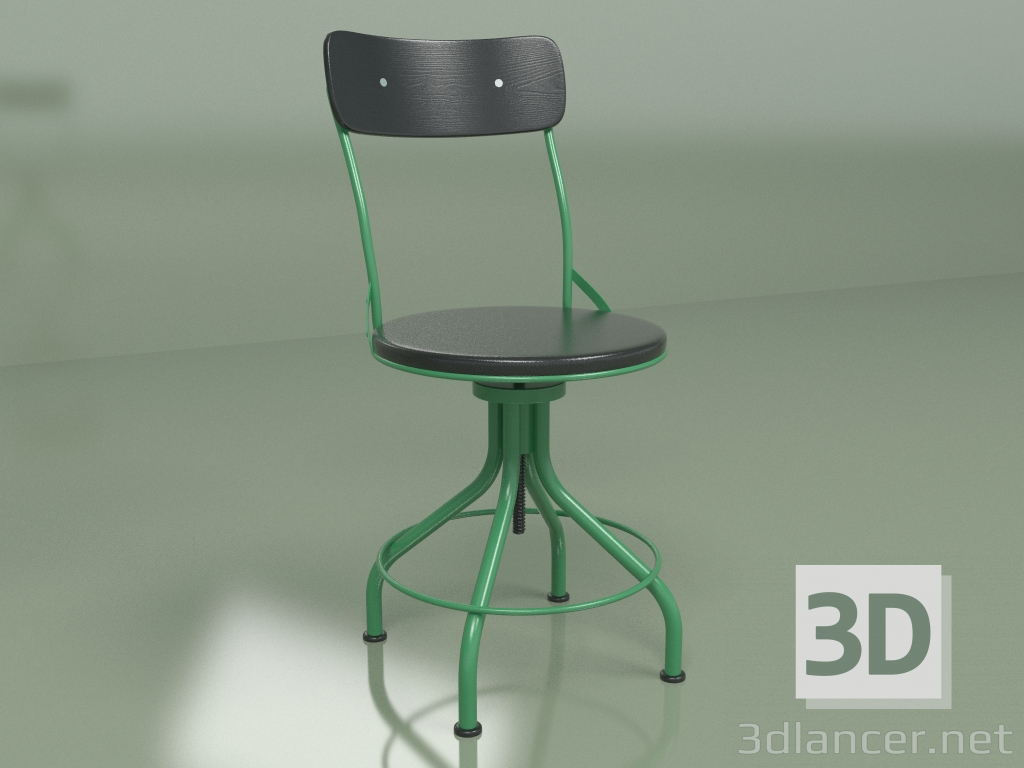 3d модель Барный стул Vintner (зеленый матовый) – превью