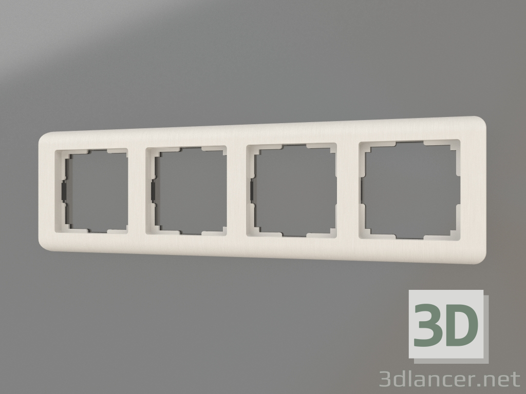 modèle 3D Cadre pour 4 poteaux Stream (perle) - preview