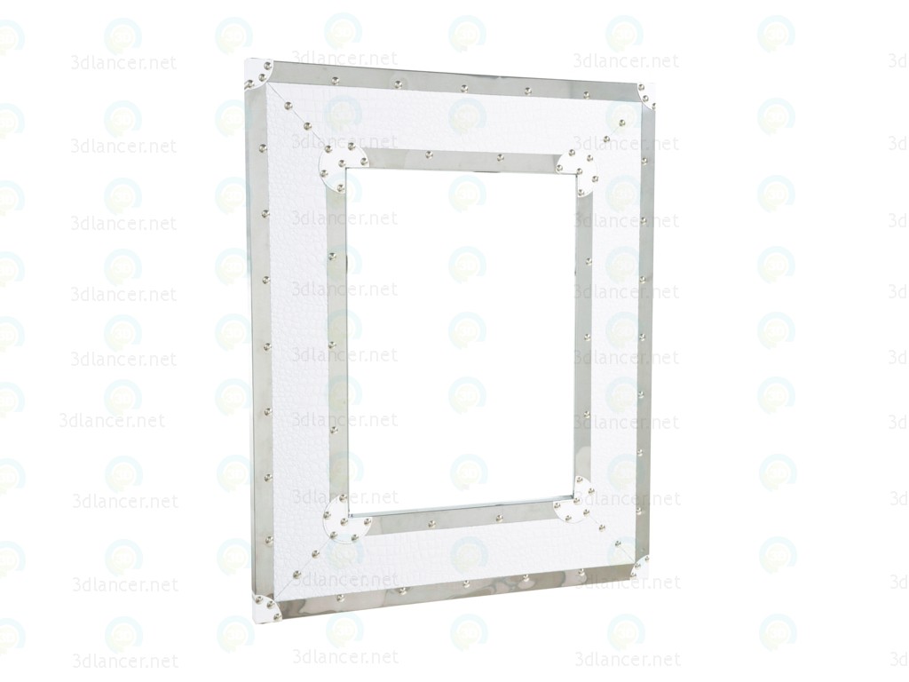 modello 3D Specchio nobile bianco Croco - anteprima
