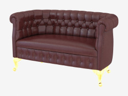 Classic Leather Sofa Chesterfield (13423)