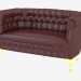 3d model Classic Leather Sofa Chesterfield (13423) - preview