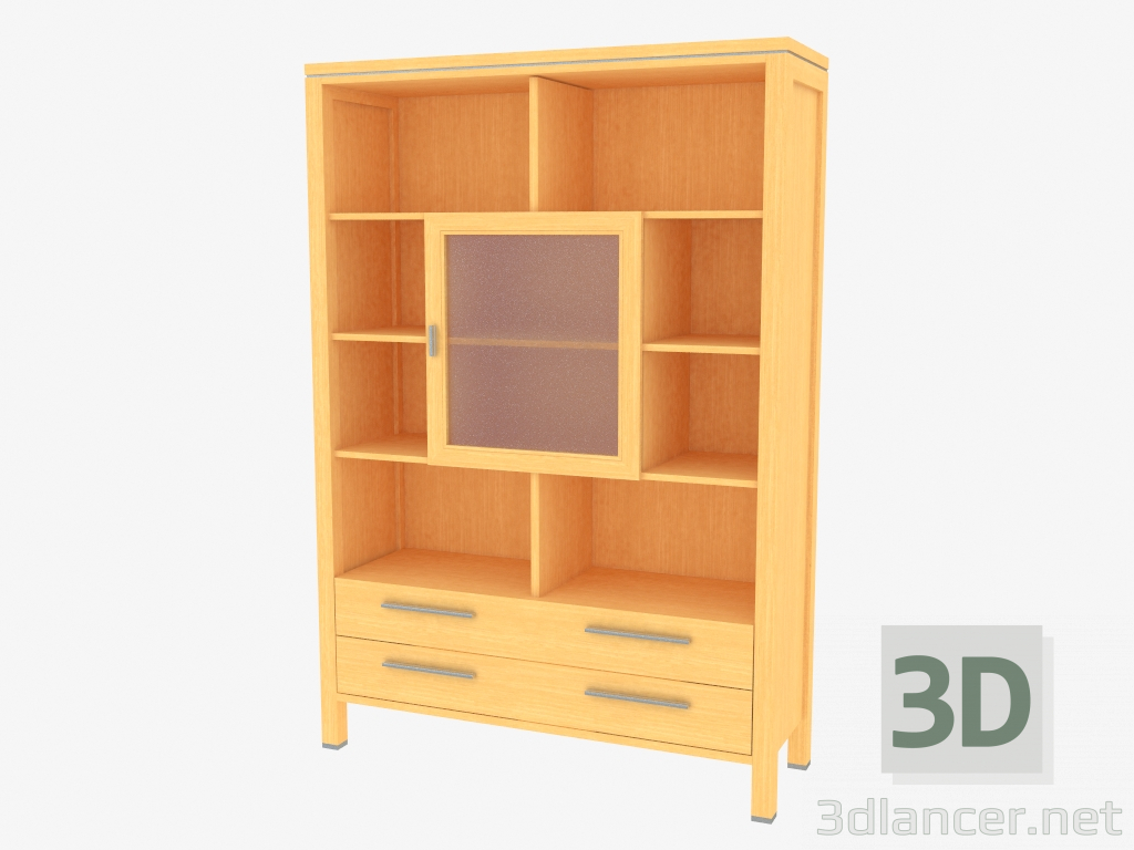 3d модель Элемент мебельной стенки (7236-46) – превью