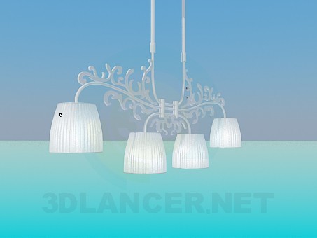 3d model Flat chandelier - preview
