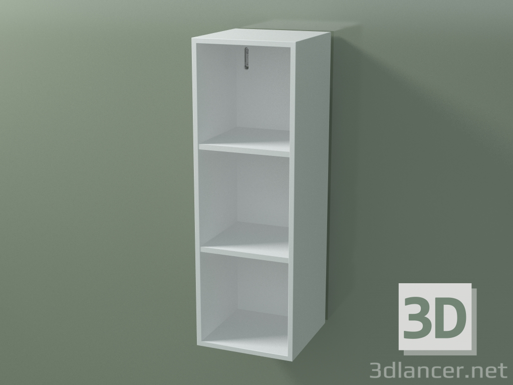 3d model Wall tall cabinet (8DUABC01, Glacier White C01, L 24, P 24, H 72 cm) - preview