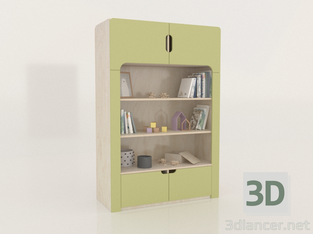 3D modeli Kitaplık MODU J (KDDJAA) - önizleme