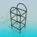 3d model Stand with glass racks - preview