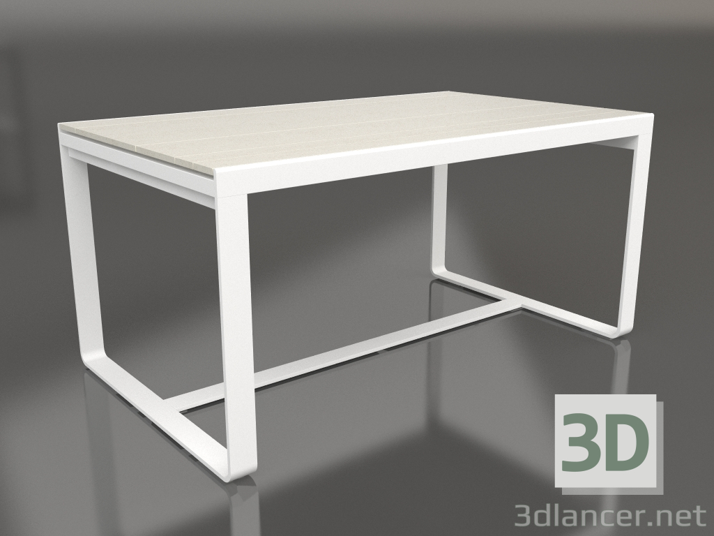 3D Modell Esstisch 150 (DEKTON Danae, Weiß) - Vorschau