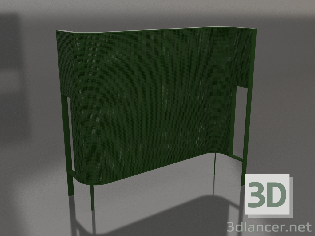 3D Modell Trennwand (Flaschengrün) - Vorschau