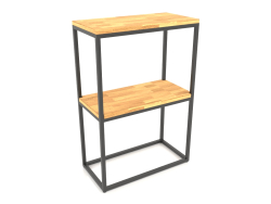 Rack-console rectangular (WOOD FLOOR, 60x30x86, 2 shelves)