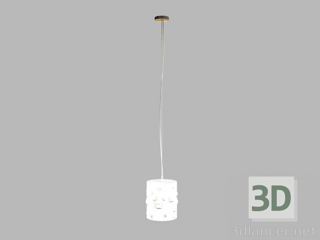 3D modeli Kolye lamba Pioggia MD1102601-1A beyaz - önizleme