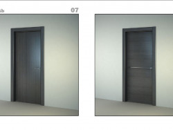 3d colección de puertas para interiores. Puertas de madera