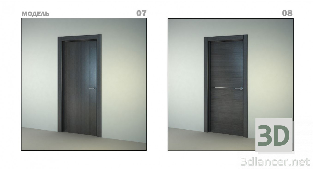modello 3D 3d raccolta di porte interne da Sofia Porte - anteprima