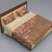 3 डी डबल बेड मॉडल खरीद - रेंडर