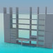 3d model Wall-cupboard attached to the ceiling - preview
