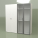 3D Modell Kleiderschrank 4 Türen GL 140 C (Weiß) - Vorschau