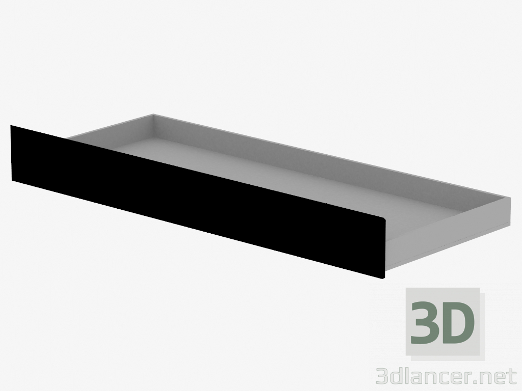 3D Modell Schublade auf Rollen (TYP LASZ02) - Vorschau