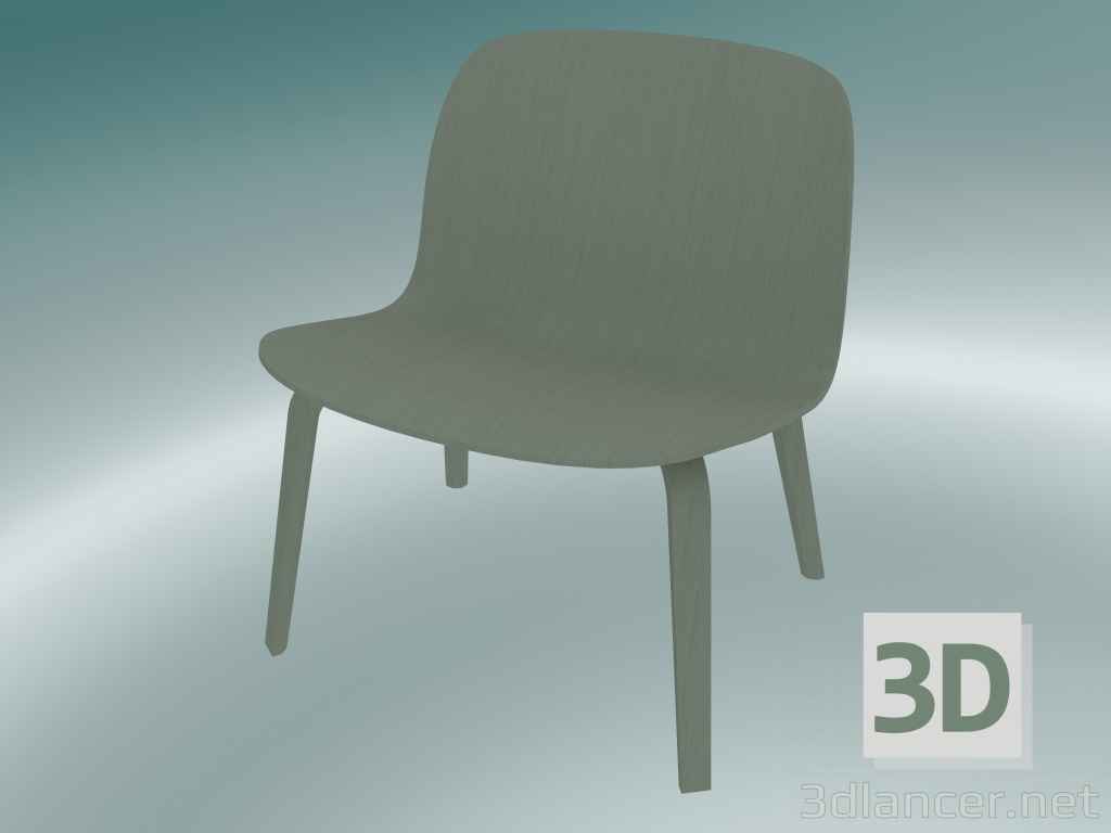 modello 3D Sedia per riposo Visu (Dusty Green) - anteprima