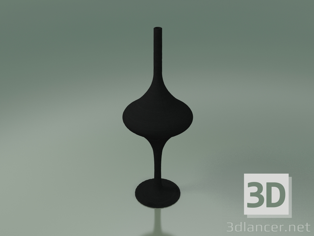 3D modeli Zemin lambası (S, Parlak Siyah) - önizleme