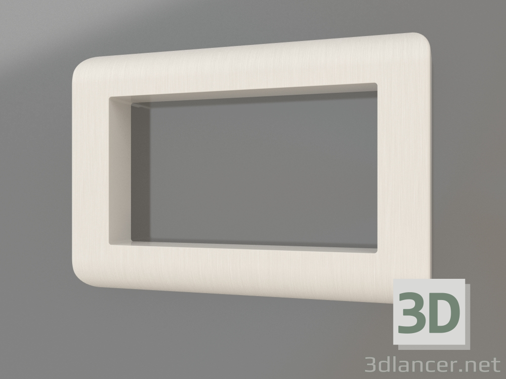 3d model Frame for double socket Stream (mother-of-pearl) - preview