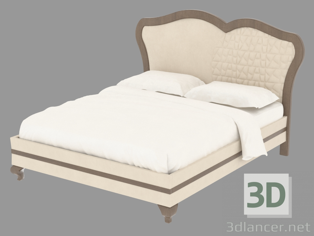 3d модель Кровать двуспальная L2MON – превью