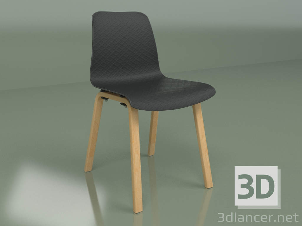 3D Modell Stuhl Dolly (schwarz) - Vorschau