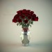 3d модель Ваза с розами – превью