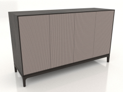 Mobile TV FARGO con frontali fresati 1600x500x950 mm (platino, rovere wengé, opzione 3)
