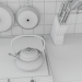 3d kitchen set model buy - render