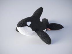 Brinquedo macio de baleia assassina da república selvagem