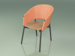 Комфортное кресло 022 (Metal Smoke, Orange)