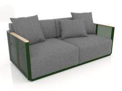 2-Sitzer-Sofa (Flaschengrün)
