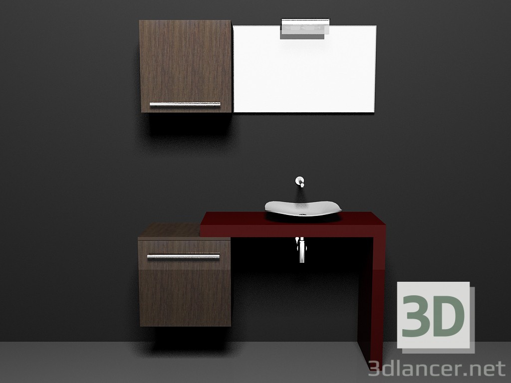 modèle 3D Système modulaire pour salle de bain (chanson) (29) - preview