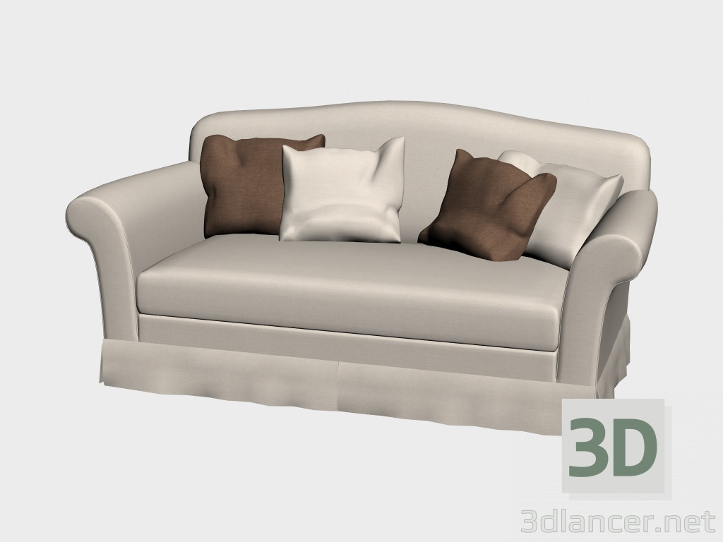 3d model Sofa Luxury (monochrome, 211x108) - preview