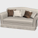 3d model Sofa Luxury (monochrome, 211x108) - preview