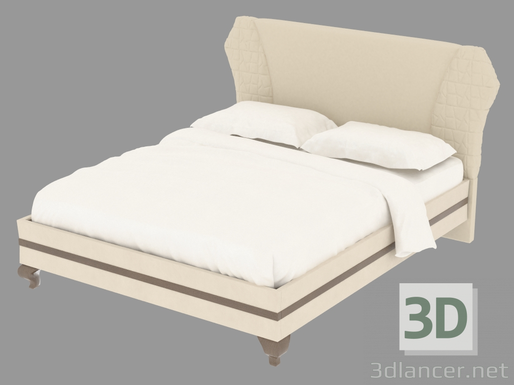 3d модель Кровать двуспальная L3MONI – превью