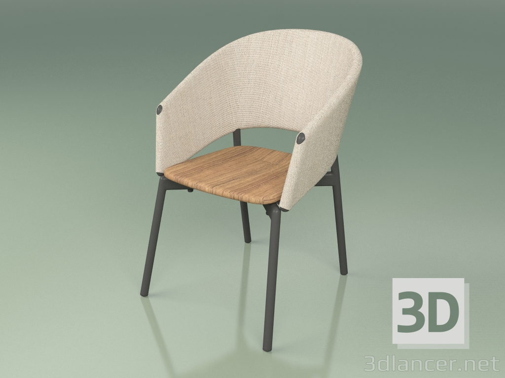 Modelo 3d Cadeira confortável 022 (fumaça de metal, areia) - preview