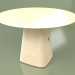 3D modeli Yemek masası İkili (Fildişi) - önizleme