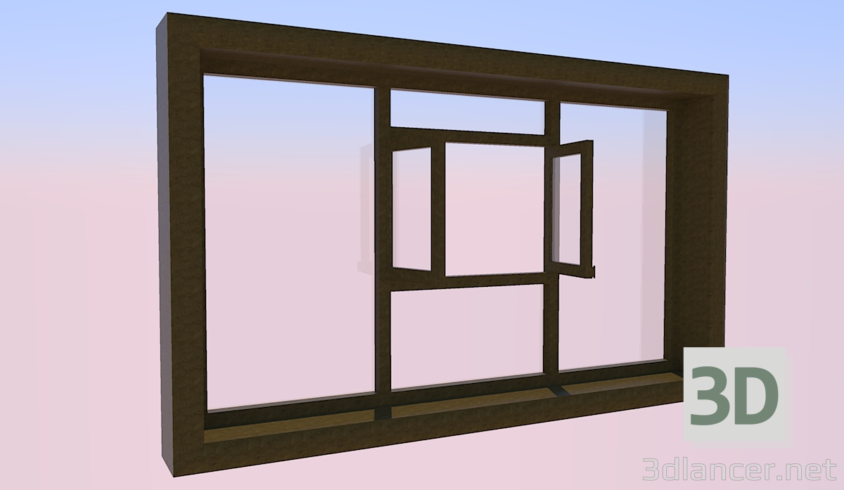 3d модель Вікно – превью