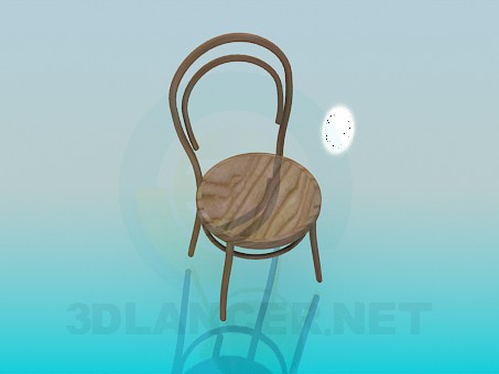 3 डी मॉडल प्राकृतिक सामग्री की कुर्सी - पूर्वावलोकन