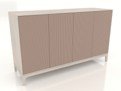 Mobile TV FARGO con frontali fresati 1600x500x950 mm (beige, rovere sbiancato, opzione 3)