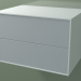 3D Modell Doppelbox (8AUCCB01, Gletscherweiß C01, HPL P03, L 72, P 50, H 48 cm) - Vorschau