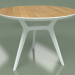3d model Dining table Glat Oak (white, 1000) - preview