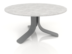 कॉफ़ी टेबल Ø80 (एन्थ्रेसाइट, डेकटन क्रेटा)