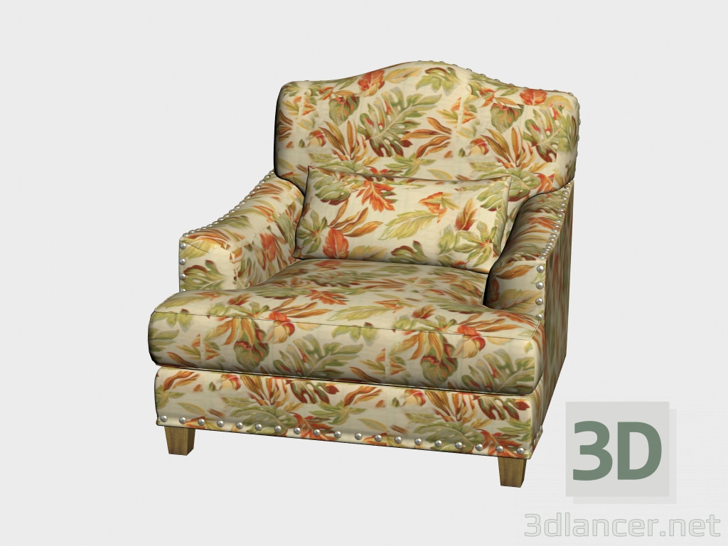 modèle 3D fauteuil Napoléon - preview