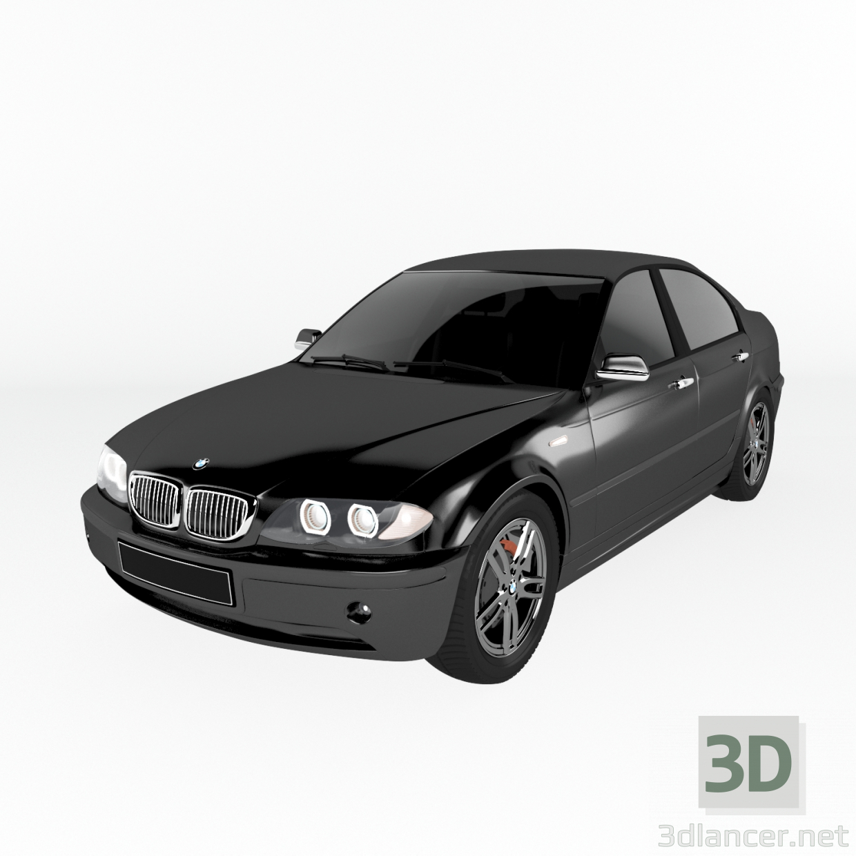 3D bmw 3 e46 modeli satın - render